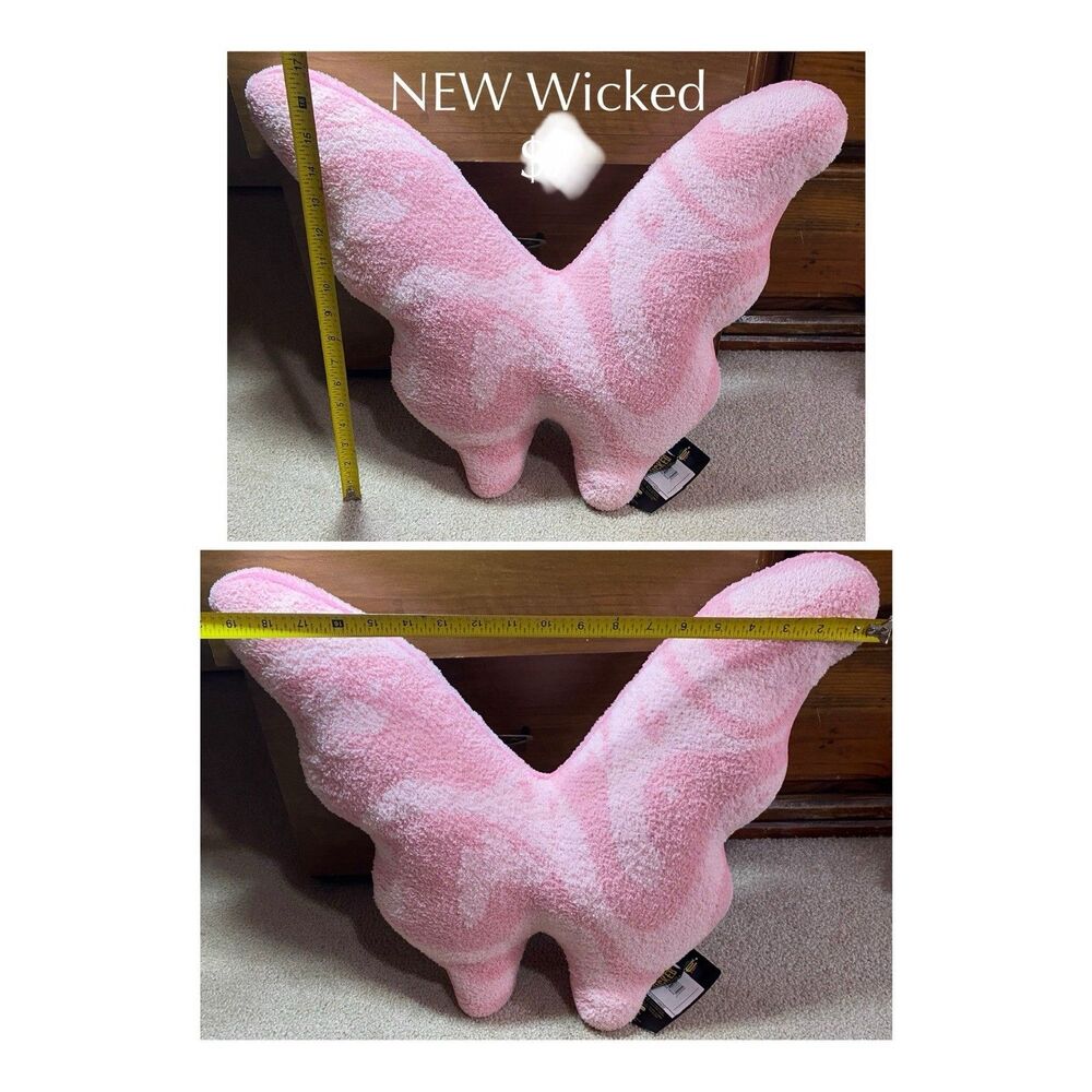 NEW Wicked x Target Glinda Flutter Away Butterfly Pillow Pink 17"